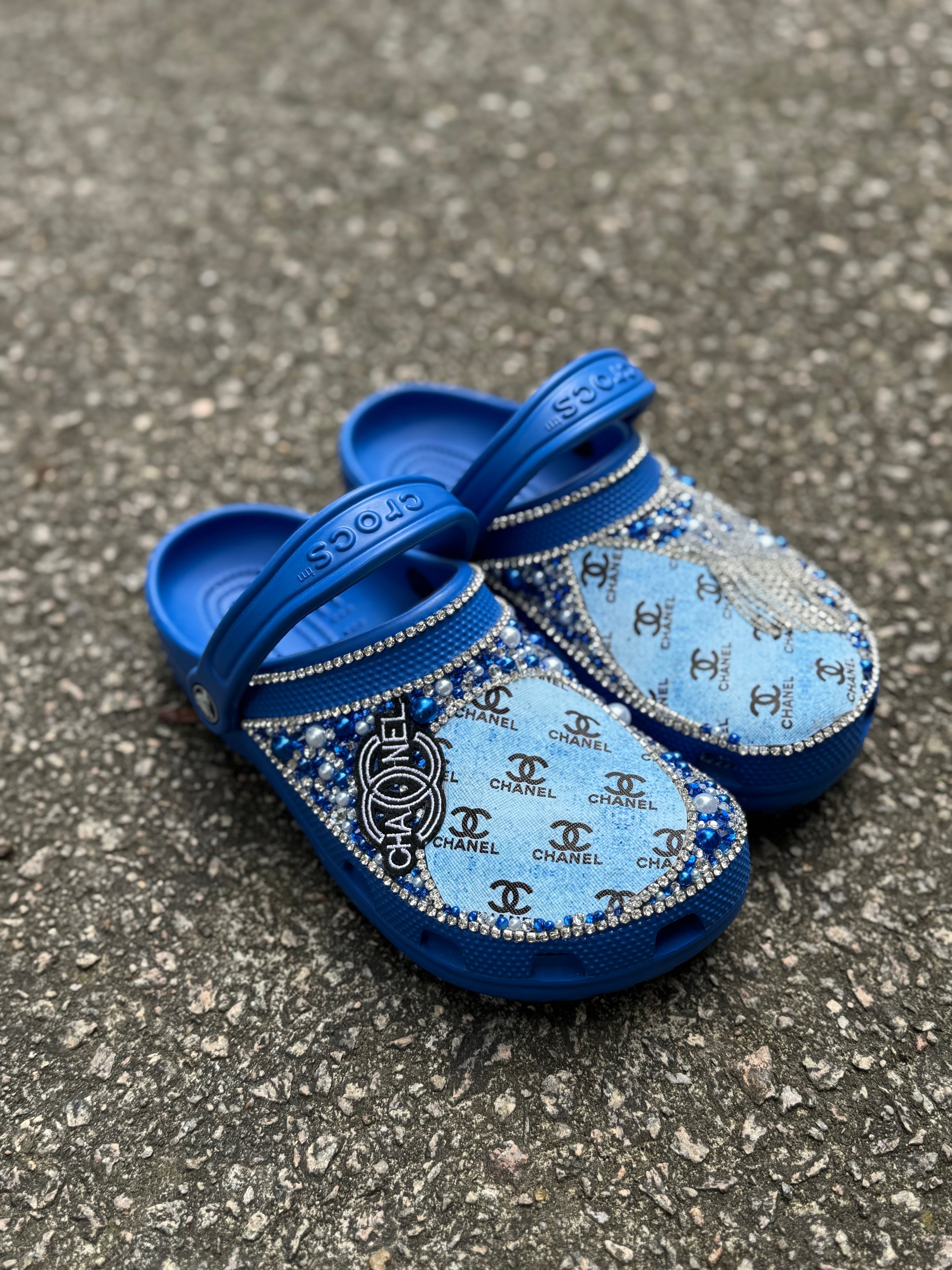 Double C Blue Crocs