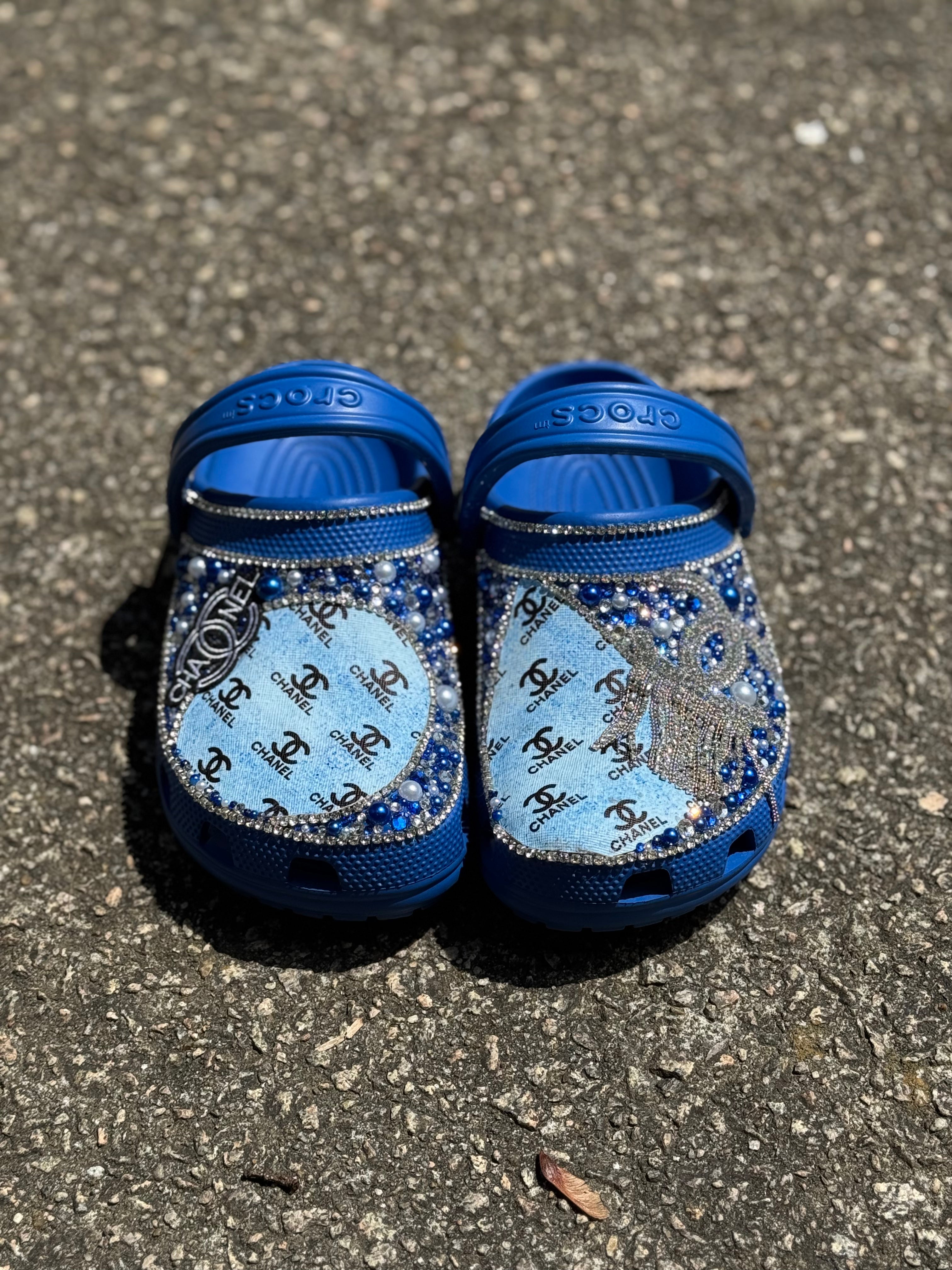 Double C Blue Crocs