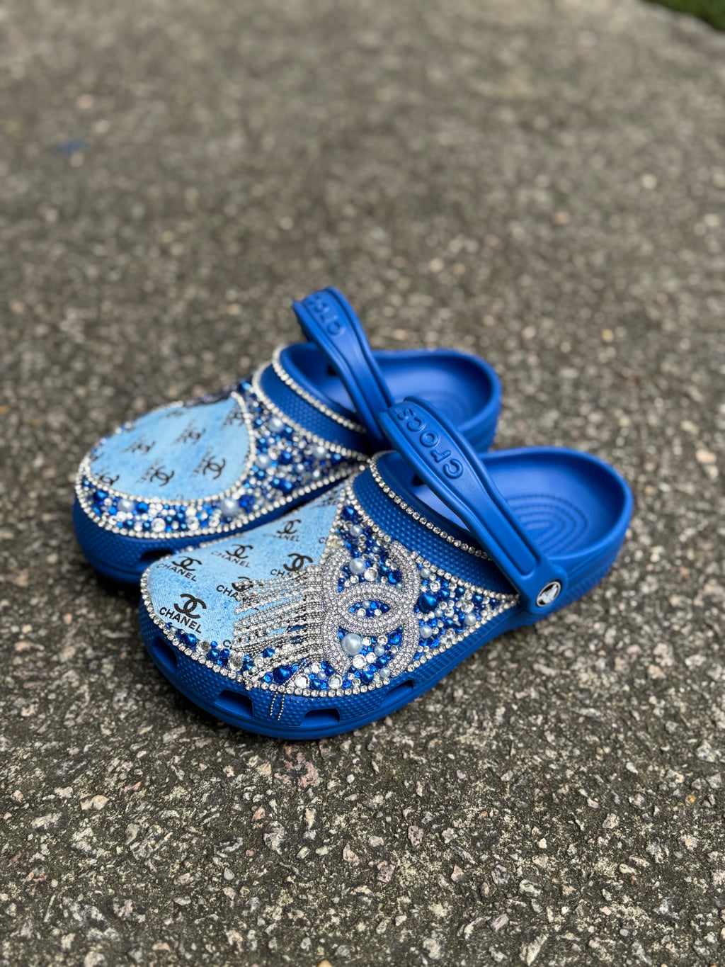 Double C Blue Crocs