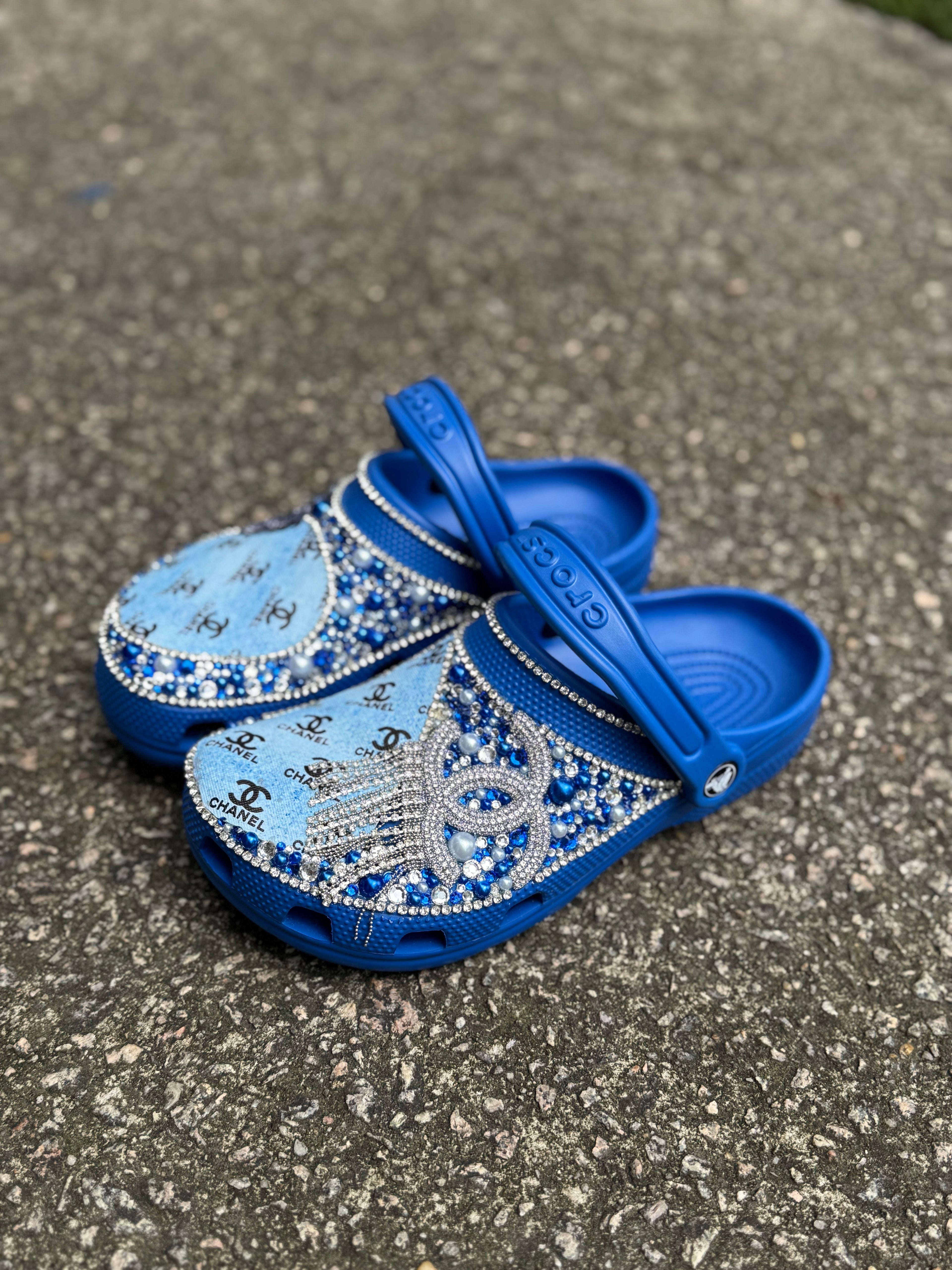 Double C Blue Crocs