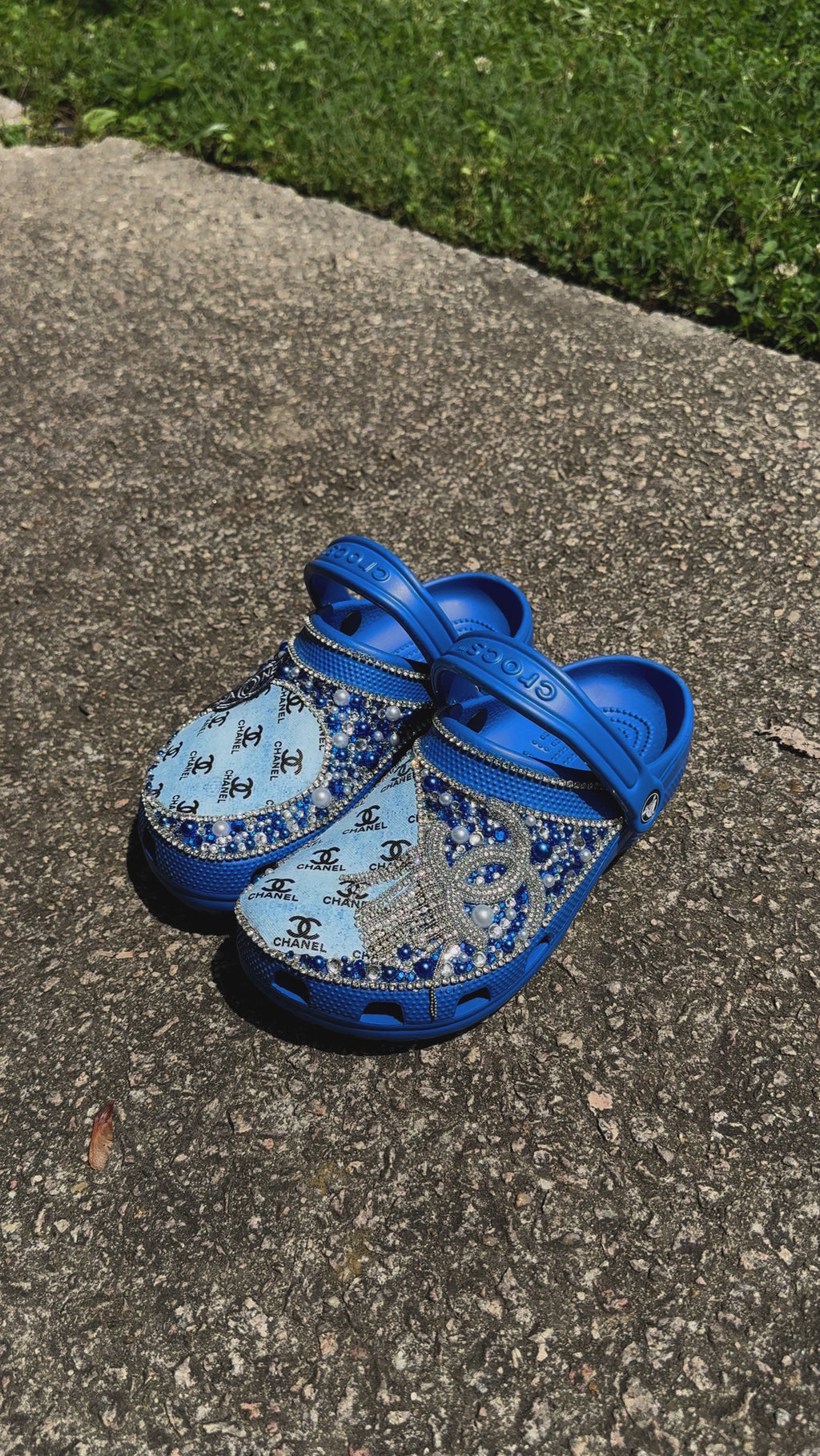 Double C Blue Crocs