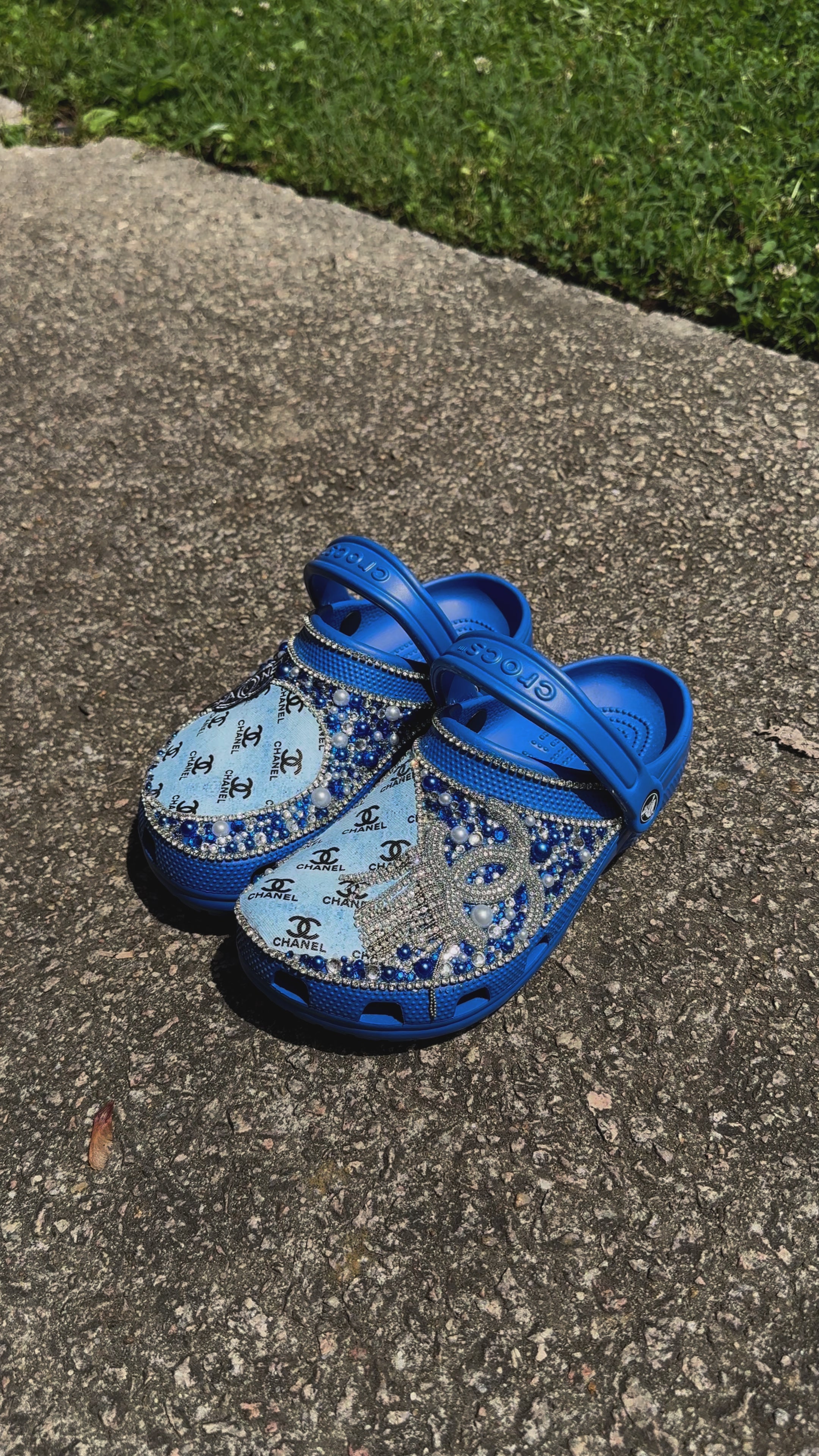 Double C Blue Crocs